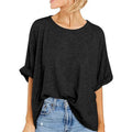 2025 European and American Cross - Border Women's Summer New Arrival: Plus - Size Loose - Fit Short - Sleeve Casual T - Shirt
