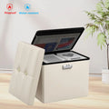 US Domestic Warehouse Multifunctional Folding Footstool Storage Box Ottoman Home Chair Footstool Home Decor Shoe Bench Organizer