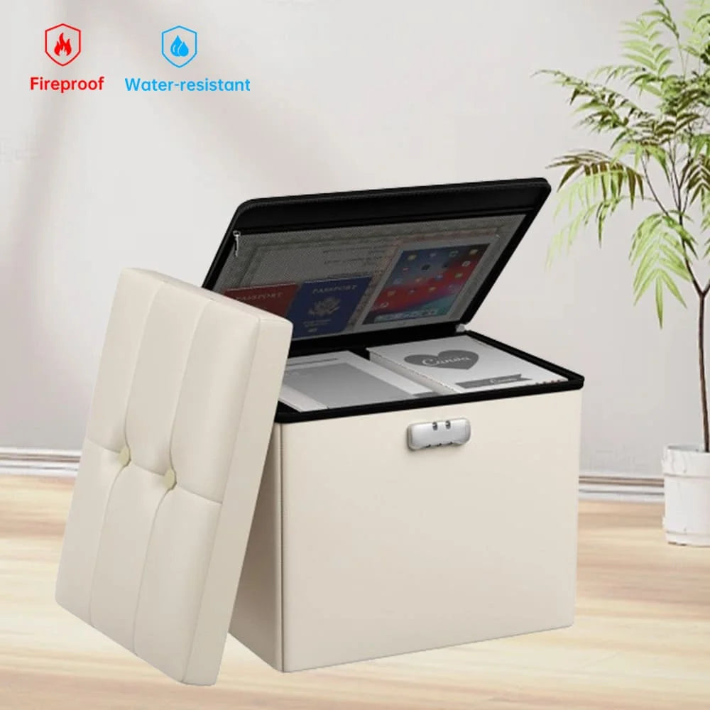 US Domestic Warehouse Multifunctional Folding Footstool Storage Box Ottoman Home Chair Footstool Home Decor Shoe Bench Organizer