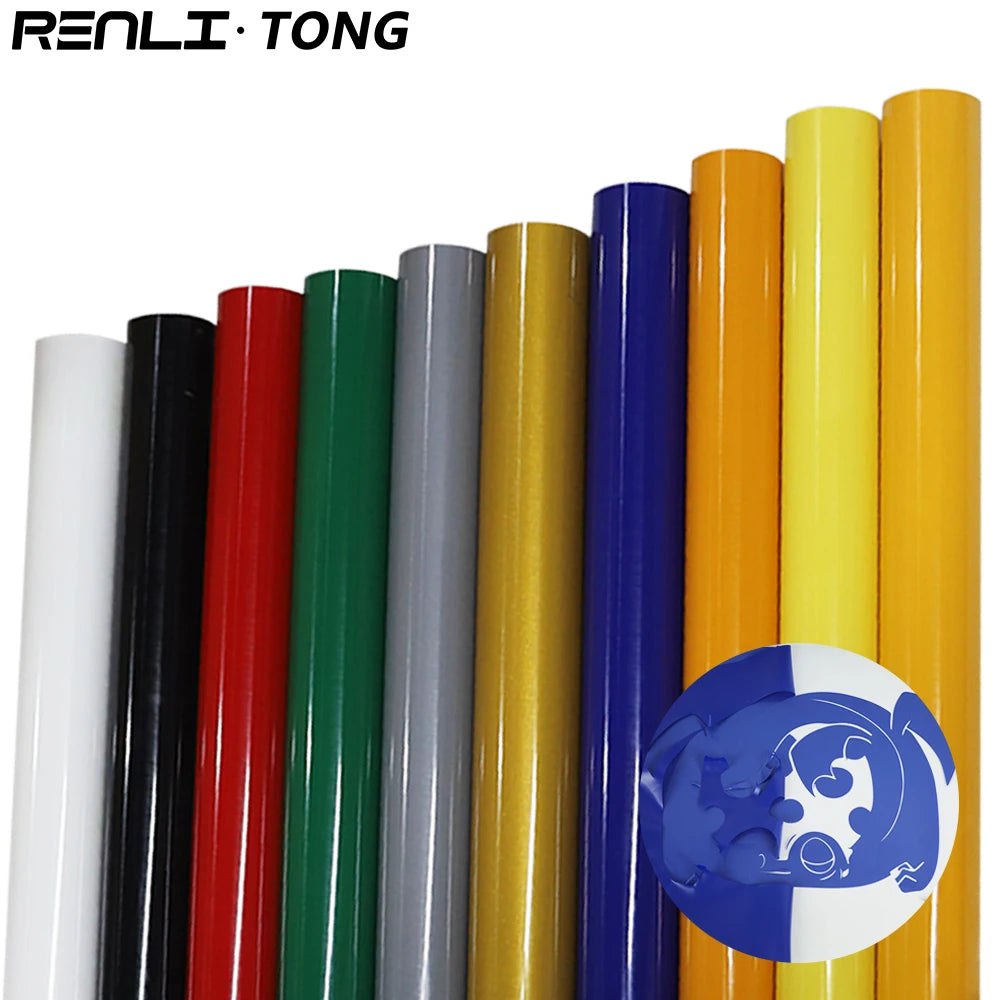 Renlitong Korean Good Quality PVC Matte Non-sticky HTV Heat Transfer Vinyl Flex Easy to Cut for T-shirt Printing