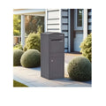 Modern Custom Outdoor Waterproof Free-Standing Steel Mailbox with Anti-Theft Rustproof Design for Parcel Delivery and Home Use