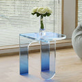 Manufacturer Factory OEM Customized Modern Ins Gradient Color Arch Shaped Bedside Table Acrylic Side Table