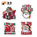 Wholesale Custom Personalized Christmas Designs Screen Transfers Vinyl Stickers Dtf Transfer Printing for T-shirt