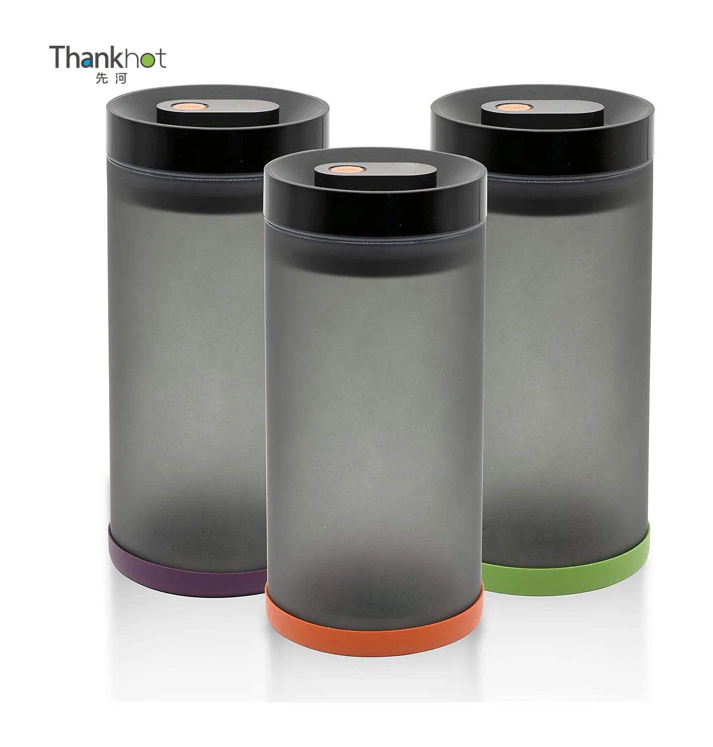 0.4L Borosilicate Glass Vacuum Seal Food Storage Jar One Touch Freshness Preservation Cereal Keeper for Storage Boxes Bins