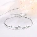 New Arrival S925 Sterling Silver Bracelets Women Star Design Luxury Style All-match for Female Jewelry Party Gift