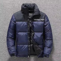 OEM Custom Stand Collar Puffer Jacket for Men High Street Style Windproof & Waterproof Canvas Fabric Spring Season