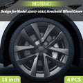 4PCS Design For TESLA Model 3 2017-2023 18 Inch Arachnid Style Wheel Cover Hubcaps Cap Only For Model 3 Wheel Cover Accessories