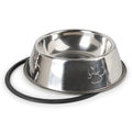 Pet Bowls Stainless Steel Dog Bowls Durable Cat Bowls Footprint Pet Food Bowls Multi-Size Pet Feeders