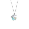 Fenyi Wholesale Jewelry Girls Fashion Cute Stainless Steel Diamond Animal Star Moon butterfly Ladies Silver Necklace