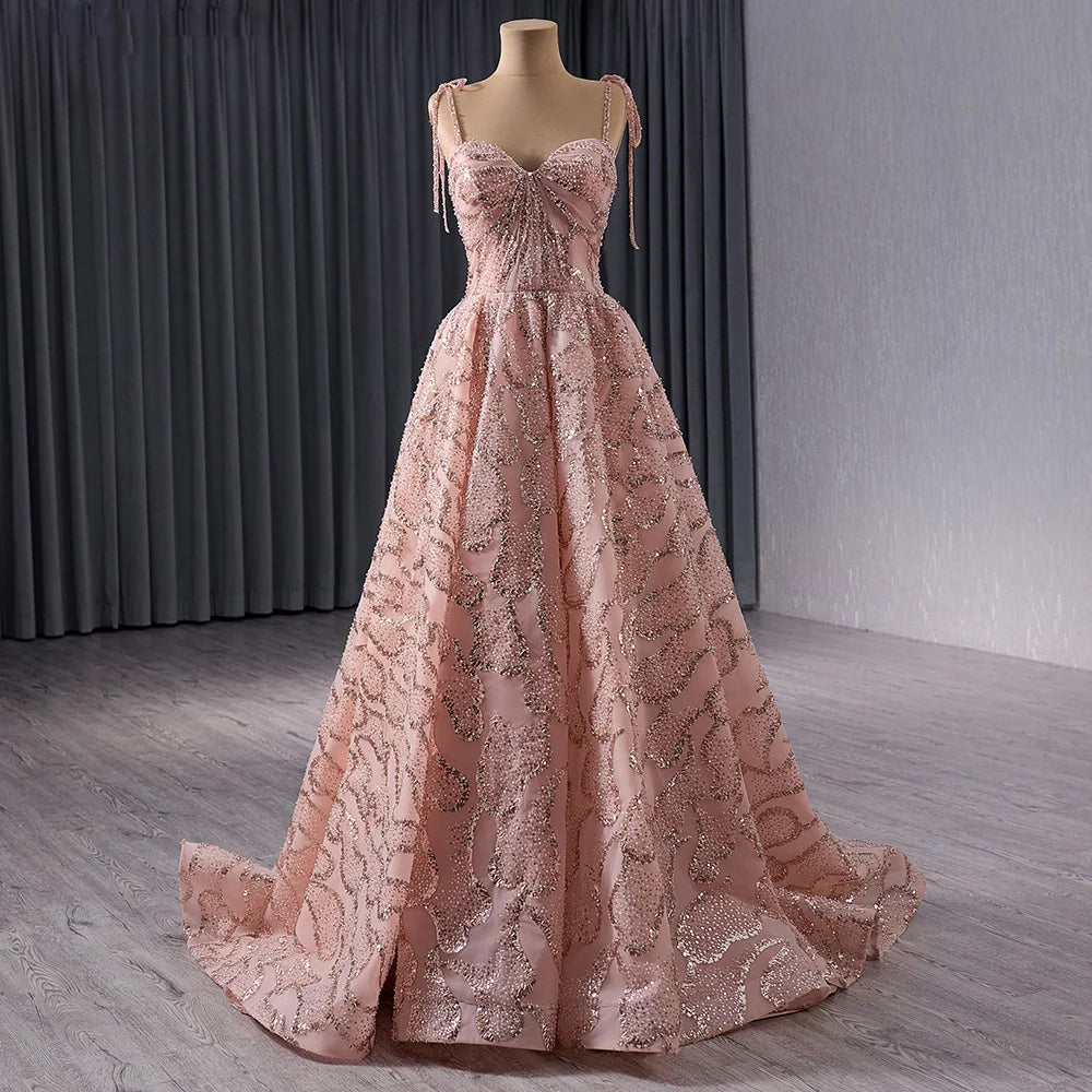 Jancember 241064 Sequins Spaghetti Strap Sweetheart A-line Evening Party Dresses