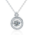 XMZ011 Fashion Romantic 0.5ct Moissanite Diamond Necklace S925 Sterling Silver Platinum/18k Gold Plated Necklace for Women Gift