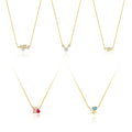 Trendy S925 Fashion Jewelry Turquoise Opal Pink Baguette Zircon Star Pendant Necklace for Women