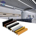 Customized U Shape Ceiling Wood Grains Color Decoration for Office Hotel Ceilling