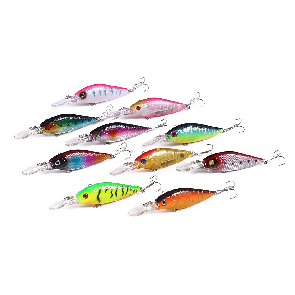 Wholesale Minnow Saltwater Fishing Lure 11cm 11.7g Hard Fishing Bait Pesca 10pcs/set