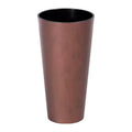 TUBUS SLIM CORTEN 15.5L. planter dimensions (mm) 250x250x476 copper color