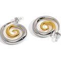 Latest 18K Gold Plated Stainless Steel Jewelry Mixed Color Threaded Hoop Earrings Waterproof for Woman Earrings E251685