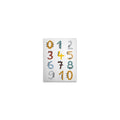 Made In Germany - Home Decor Canvas Picture Numbers - Wall Mural In Colourful And Blue - Canvas Picture On Stretcher Frame