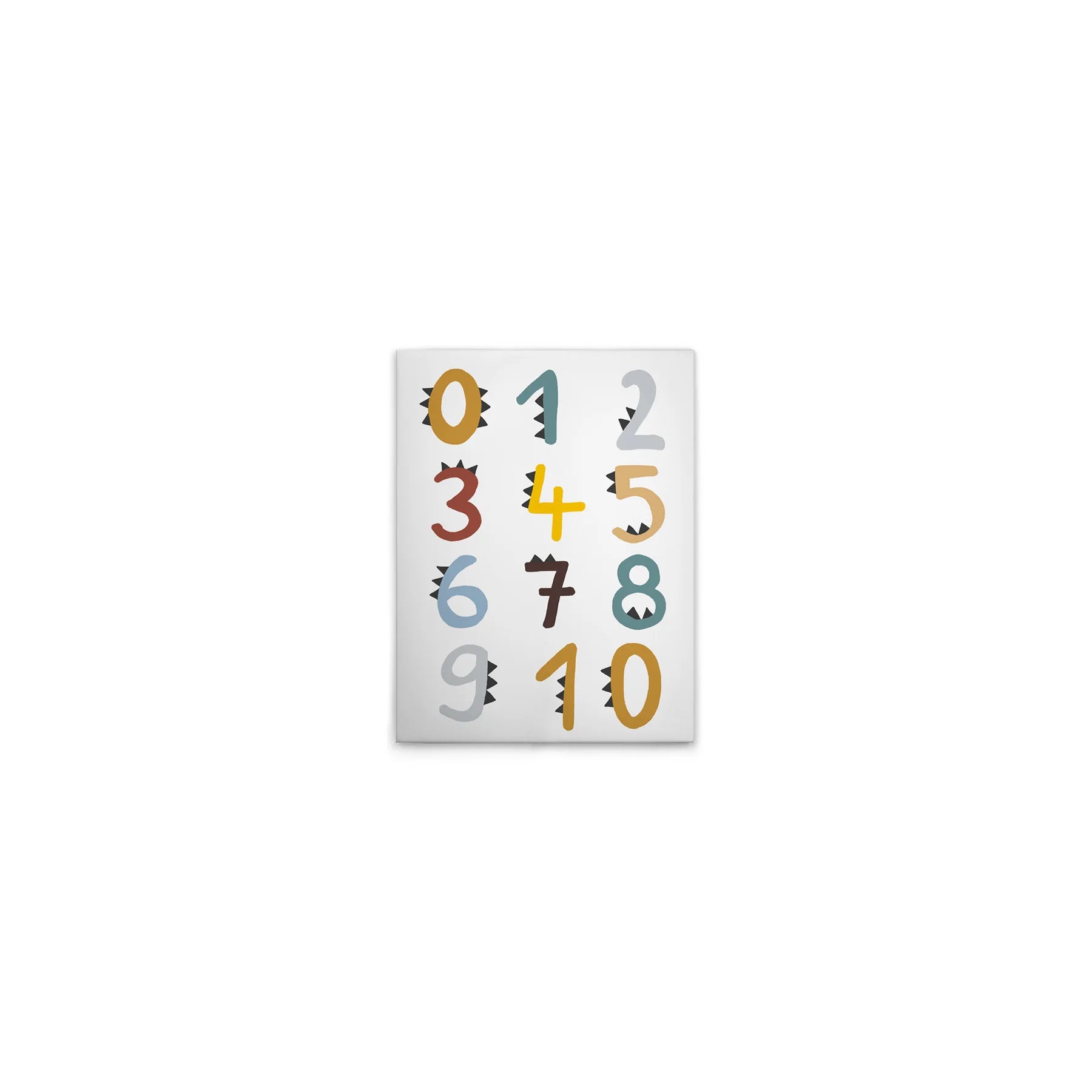Made In Germany - Home Decor Canvas Picture Numbers - Wall Mural In Colourful And Blue - Canvas Picture On Stretcher Frame