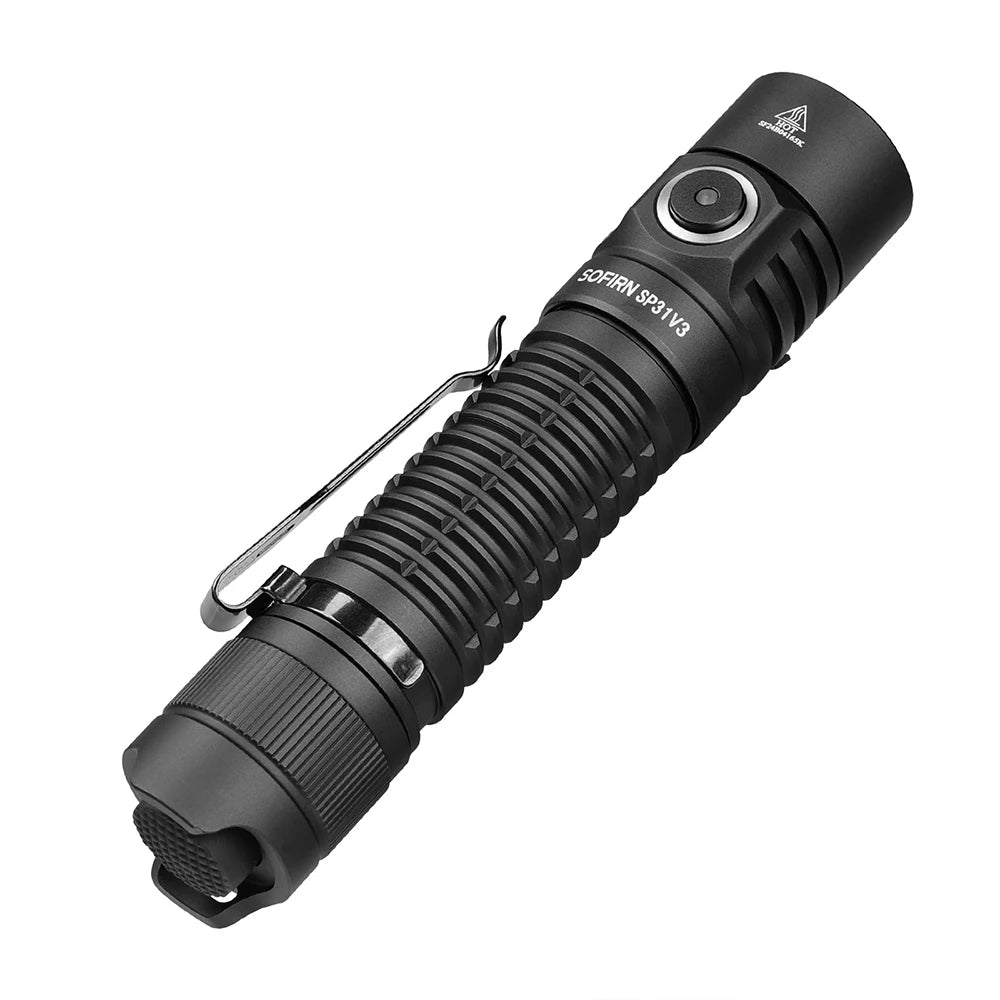 Super Powerful Long Range Rechargeable LED Tactical Flashlight with 15000mAh Built-in Battery for Emergency Spotlight