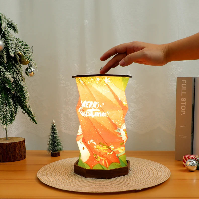 Trending Items 2025 Table LED Modern Accordion-Style Promotional Travel Gadgets Christmas Couples Gift Set Portable Folding Lamp