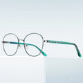 Trendy Computer Glasses Frame Blue Light Blocking Metal Eyeglasses Frame for Women Logo Custom Eyewear