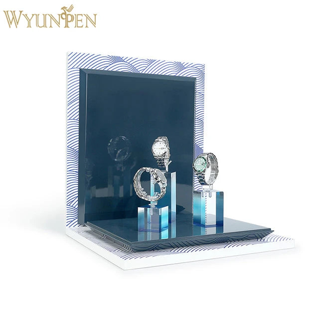 Wholesale Acrylic Watch Display Set Multicolor Watch Display Stand Luxury Watch Display Show Set for Shopwindow