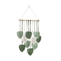 Brown & Green DIY Leaf Macrame Tapestry Boho Home Decor Wall Hanging for Living Room Aesthetic Wall Hangings and Gifts