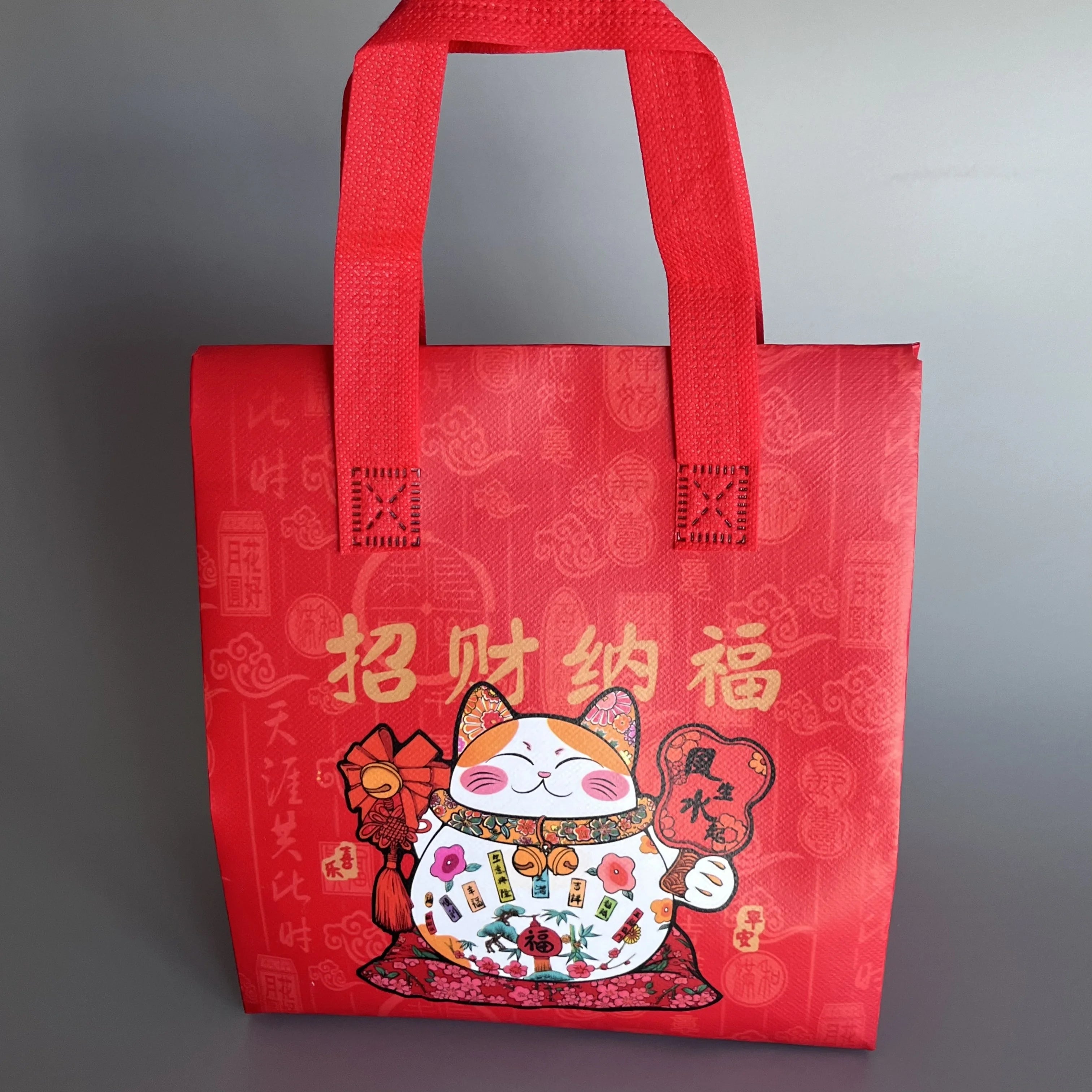 Fabric Non-woven Tote Bags Customized Shopping Bag with logo Printed Disposable Wholesale Non-woven Insulated Bags