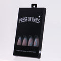 Factory Supply Custom Printed Press on Nail Packaging Boxes Black Nail Tips Boxes Wholesale