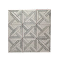 Modern Design Polished Crystal White Carrara Marble Mosaic 10mm Thick Floor Wall Tiles for Bathroom Interior Wall
