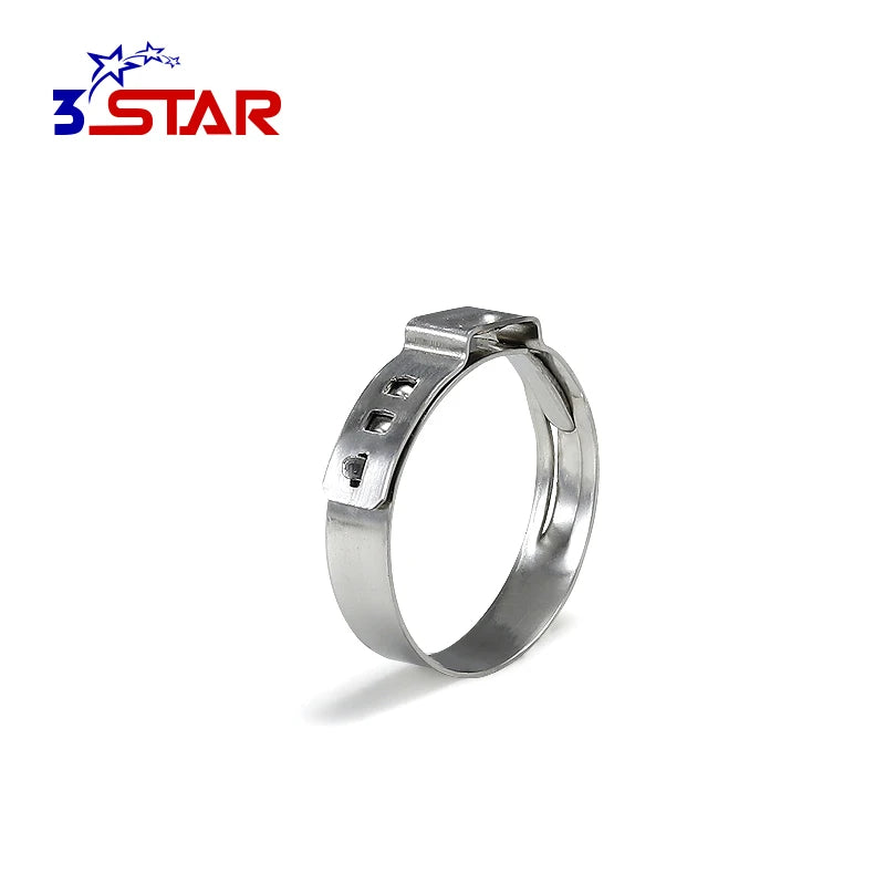 Bandwidth 5mm Standard Gas Pipe Clamps 25mm Crimp Hose Clamp with Lug