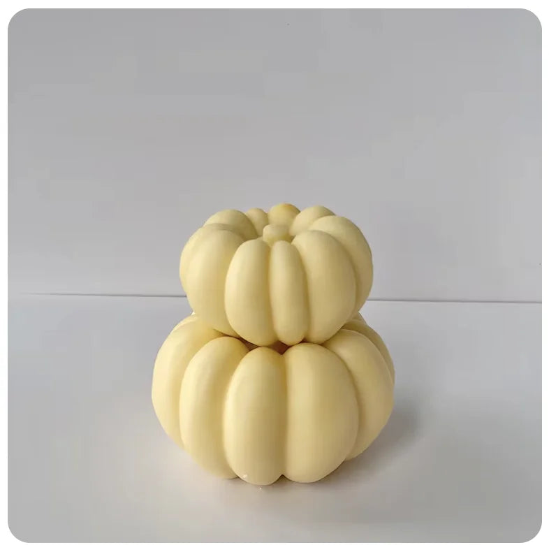 Popular Big Pumpkin Candle Creative Handmade Aromatherapy Silicone Mold Gift Box Birthday Gift Simulation Pumpkin Baking Mold