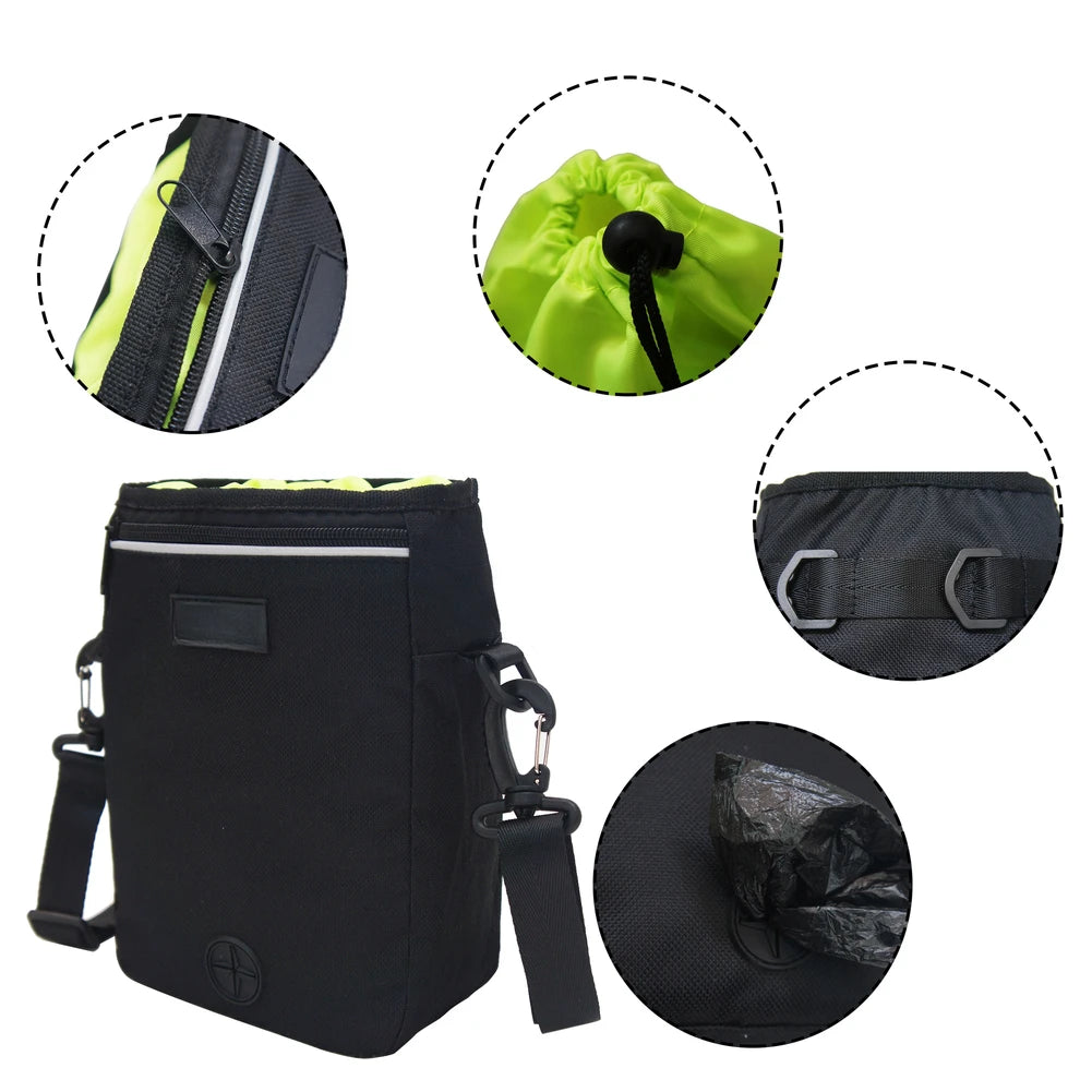 Wholesale Modern Solid Style Dog Training Treat Pouch Portable Oxford Material Dog Walking Bag Shoulder Strap Pet Carriers