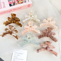SHE SHARES Sweet Bow Hair Claw Clip Cute French Style Acetate Shark Clip for Women