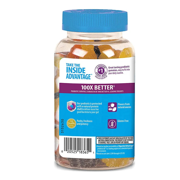 Natural Formulation Daily 50 Billion CFU Protic Gummies Candy Supports Healthy Digestion MegaBDM