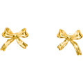 Fashionable Silver 925 Daily Wear butterfly Bow Gold Plated Earrings for Girl