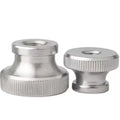 304 Stainless Steel High-Head Knurled Nut GB806 Hand-Adjustable Knurled Nut Stepped Blind Hole Nut M3 M4 M5 M6 M8 M10 M12