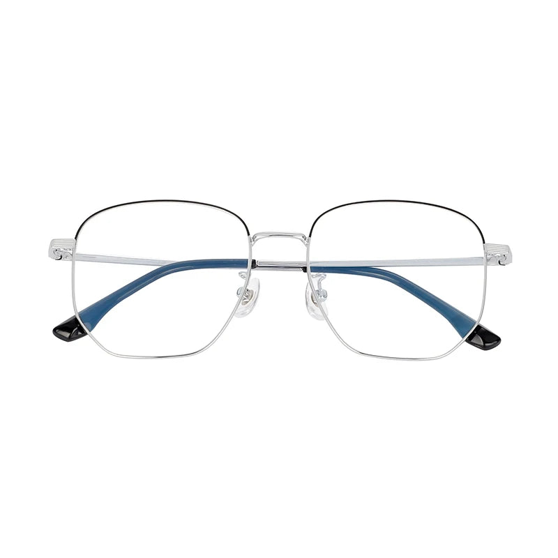 China Wholesale Black and Gold Metal Optical Eyeglasses Frames for Men and Women Classic Retro Style Diamond Face Shape Match
