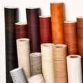 New Wholesale wooden furniture pvc film with sticker or glue pvc vinyl sticker roll