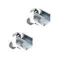 Custom Sheet Metal Bending Stamping Black Bracket Guide Rail Mounting Bracket for Roller Tracks and Conveyor Systems