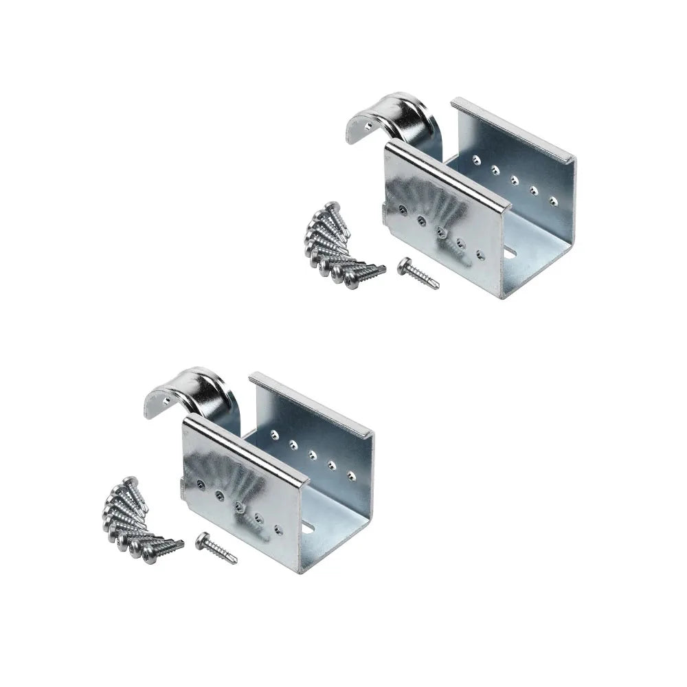 Custom Sheet Metal Bending Stamping Black Bracket Guide Rail Mounting Bracket for Roller Tracks and Conveyor Systems
