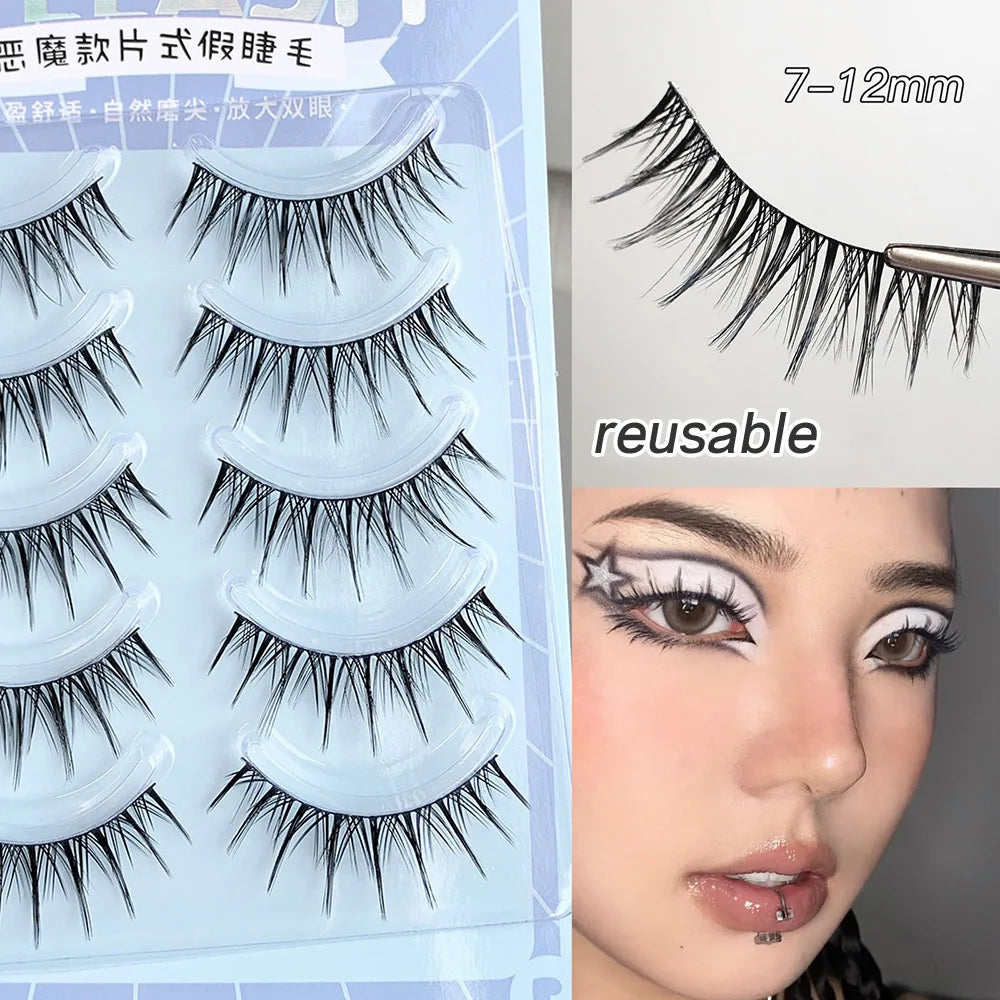 Factory Supplied Strip Bqi Eyelashes Wholesale BQI Multi Style Natural Born Wispy Daily Makeup 0.07mm Diy Full Strip Lashes OEM