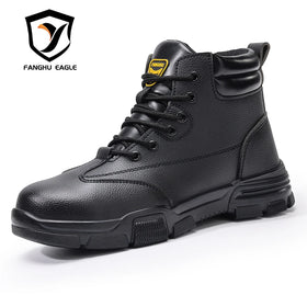 GUYISA New Style Air Mesh Upper Anti-puncture Rubber Sole High Top Safety Shoes Functional Shoes Safety Boot