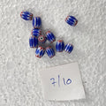 Authentic Chevron Glass Beads | Rare Hand-Layered African Trade Style 6-Layer Star Beads for Luxury Jewelry Design