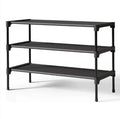 Premium Non-Woven Shoe Rack Shelf Sturdy Durable Long Stackable Shoe Shelves for Closet Garage Corridor Versatile Shoe Organizer
