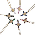 Fenyi Wholesale High-end Fashion Retro Jewelry Zircon Creative Virgin Mary Cross Necklace Sweater Chain Female