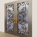 Artistic Iron Doors Make a Bold Statement with a Unique and Durable Design for Your House Main Door