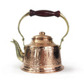 Shark Anatolia Hand Hammered Engraved Eco-Friendly Maras Turkey Copper Teapot Coffee Tea 1650ml Hotel Restaurant Antique Look