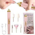 5 in 1 Electric Nail Drill Machine Portable Cordless Nail File Home Use Manicure Tool 4 Speeds Nail Drill Polisher Set