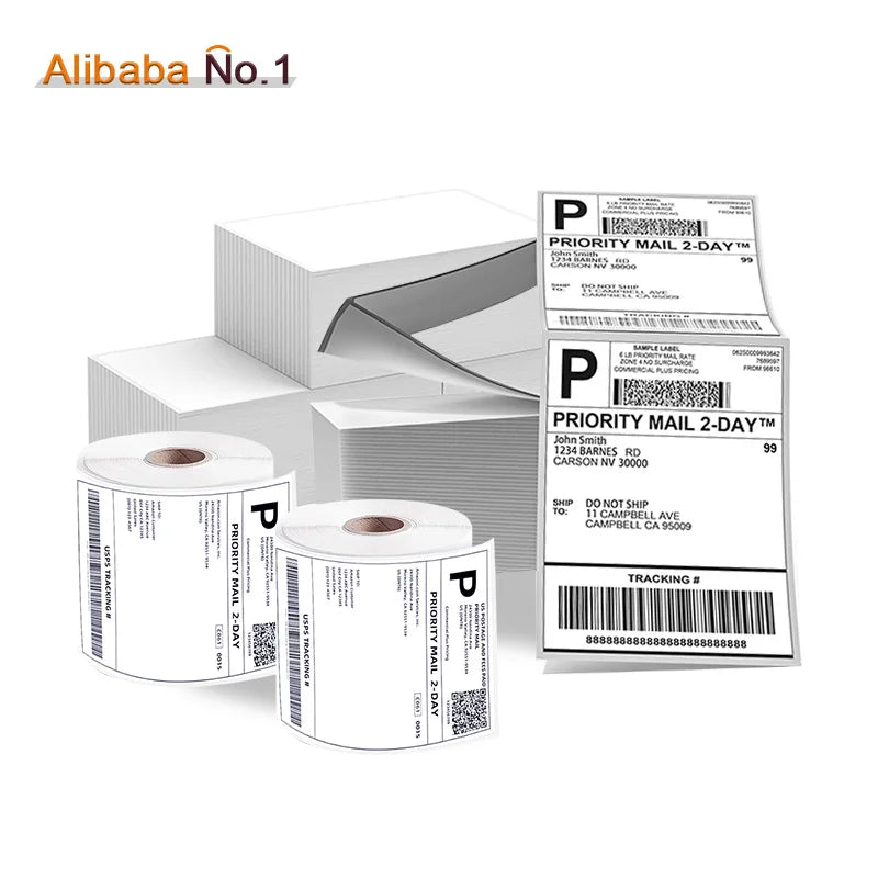 SailingPaper Custom Thermal Labels 4x6 with Your Branding Logo and Unique Design for Retail and Business Use